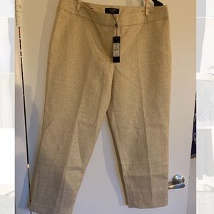 Talbots gold shimmer pants